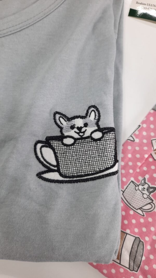 Üç Yıldız Uzun Kollu Kadın Pijama Takımı UY181 - Görsel 2