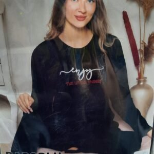 Zirve Uzun Kollu Kadın Pijama Takımı Lacivert