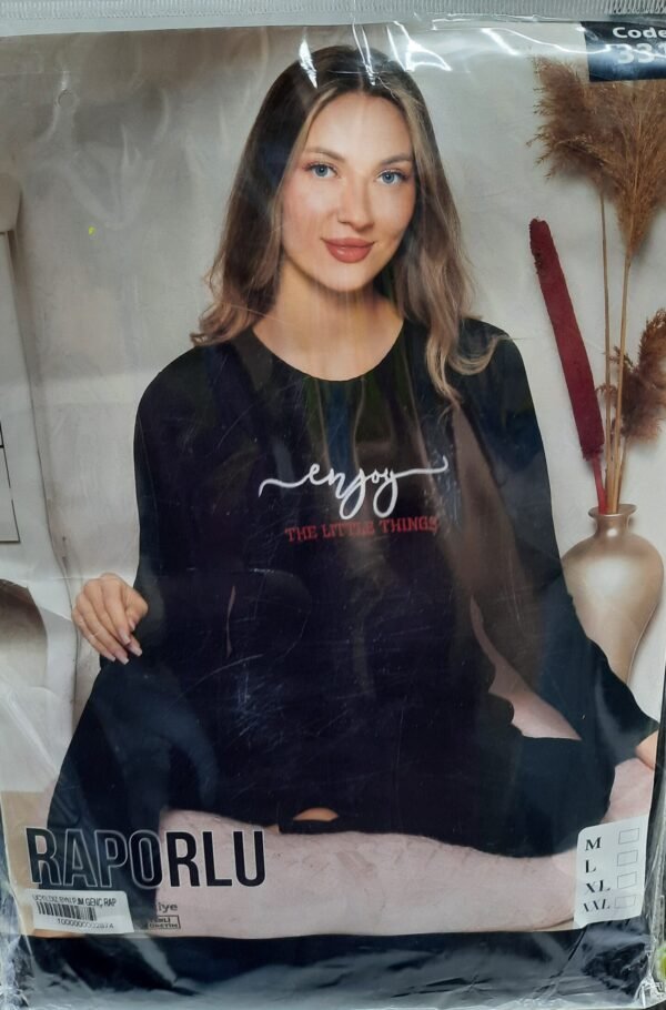 Zirve Uzun Kollu Kadın Pijama Takımı Lacivert