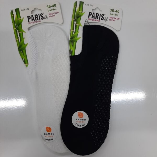 Uluyağmur Silikon tabanlı Kadın Sneaker Çorap